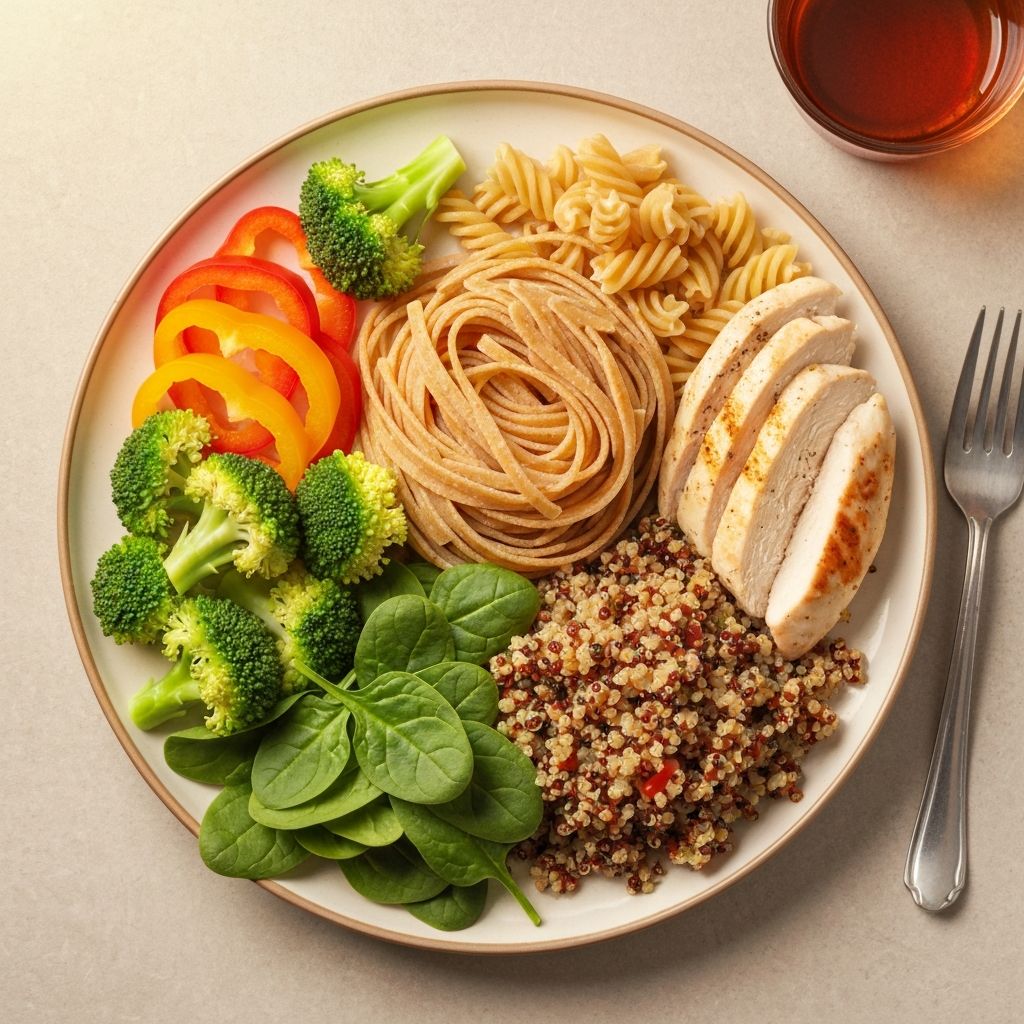 Variété des aliments présents dans les repas quotidiens